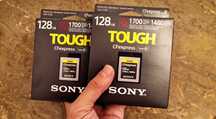 2 X CFexpress B 128 GB Sony Tough NOVOS