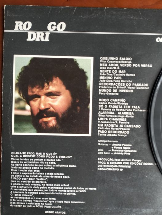 LP Rodrigo - Canto ao Fado