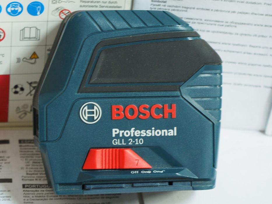 BOSCH GLL 2-10 niwelator laser krzyzowy poziomnica Czerwony 3-80c