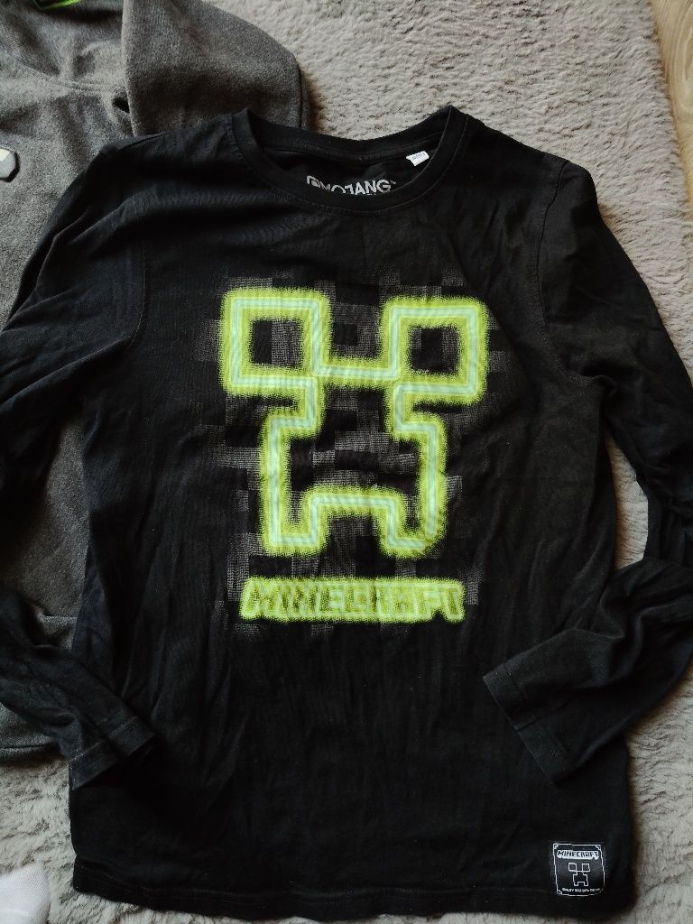 Bluza i koszulka Minecraft r. 146/152 C&A