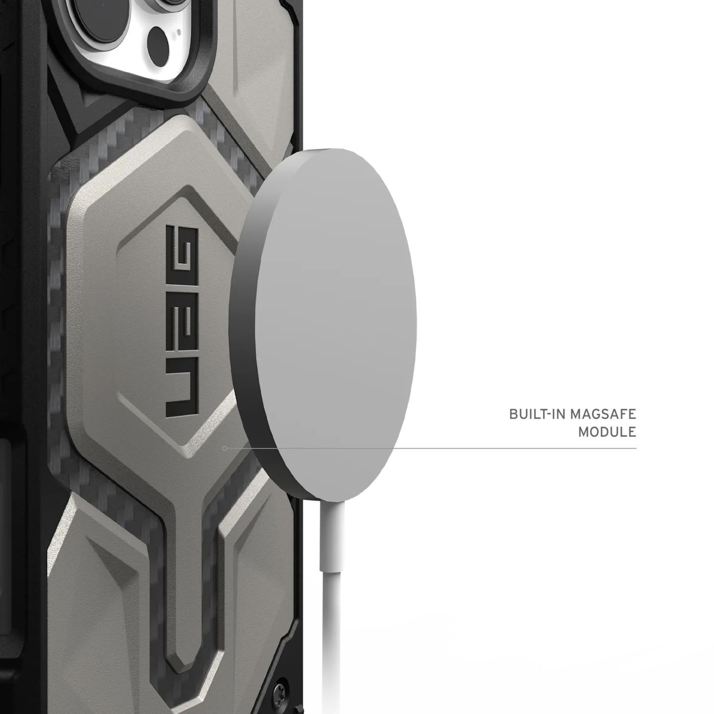 Etui Urban Armor Gear UAG do iPhone 16 Pro Magsafe Monarch Pro Silver