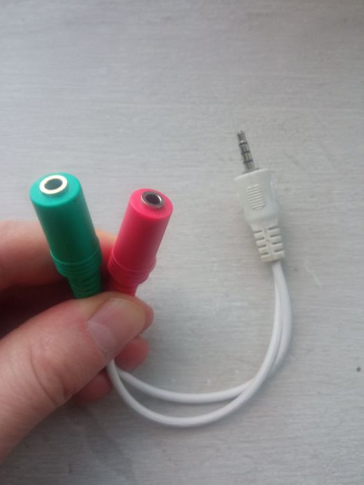 Кабель мультимедійний Jack 3.5mm папа/2xJack 3.5mm мама CCA-417W
