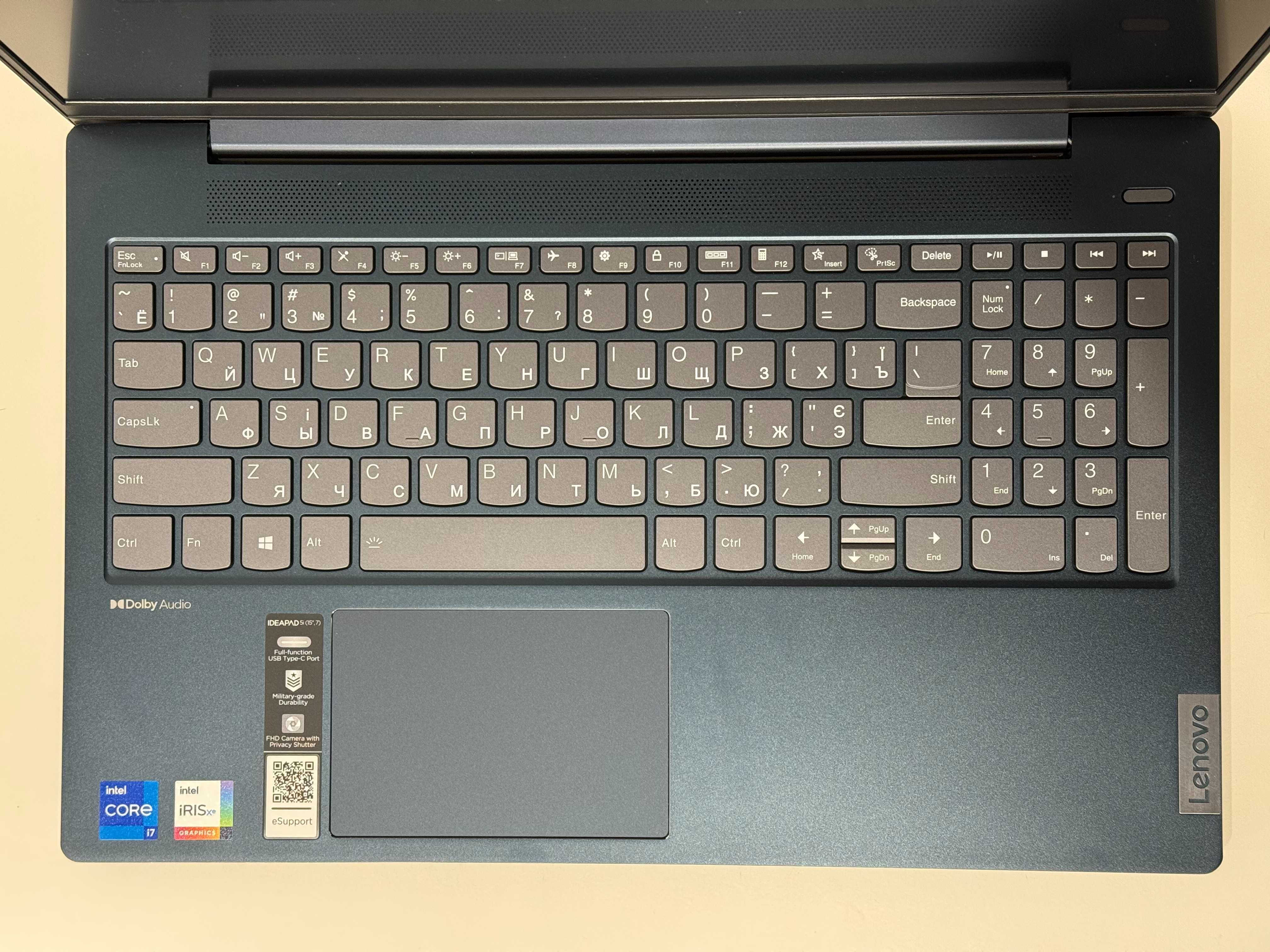 Intel i7-1255U 12GB/256GB Ноутбук Lenovo Ideapad 5 15.6 IPS Touch
