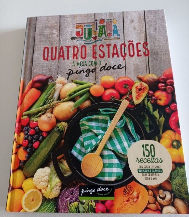 Conjunto 2 livros de receitas Pingo doce novos