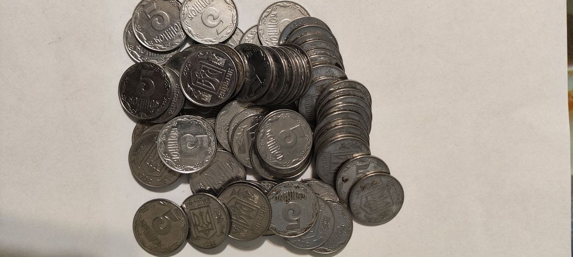 Монети України 1,2,5,10,25,50