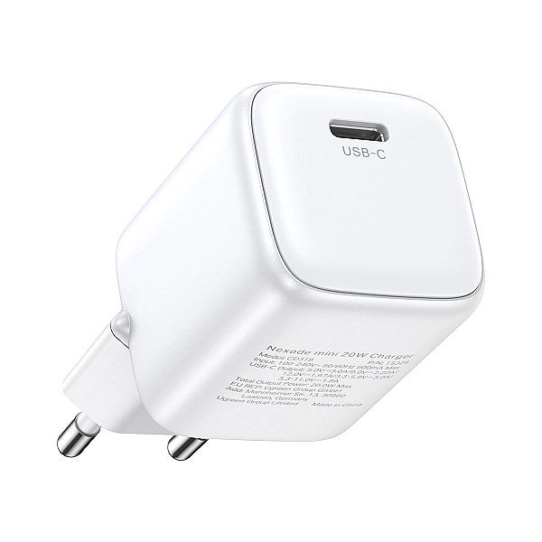 Szybka ładowarka sieciowa GaN Usb C 30w Pd Ugreen Nexode Mini - biała