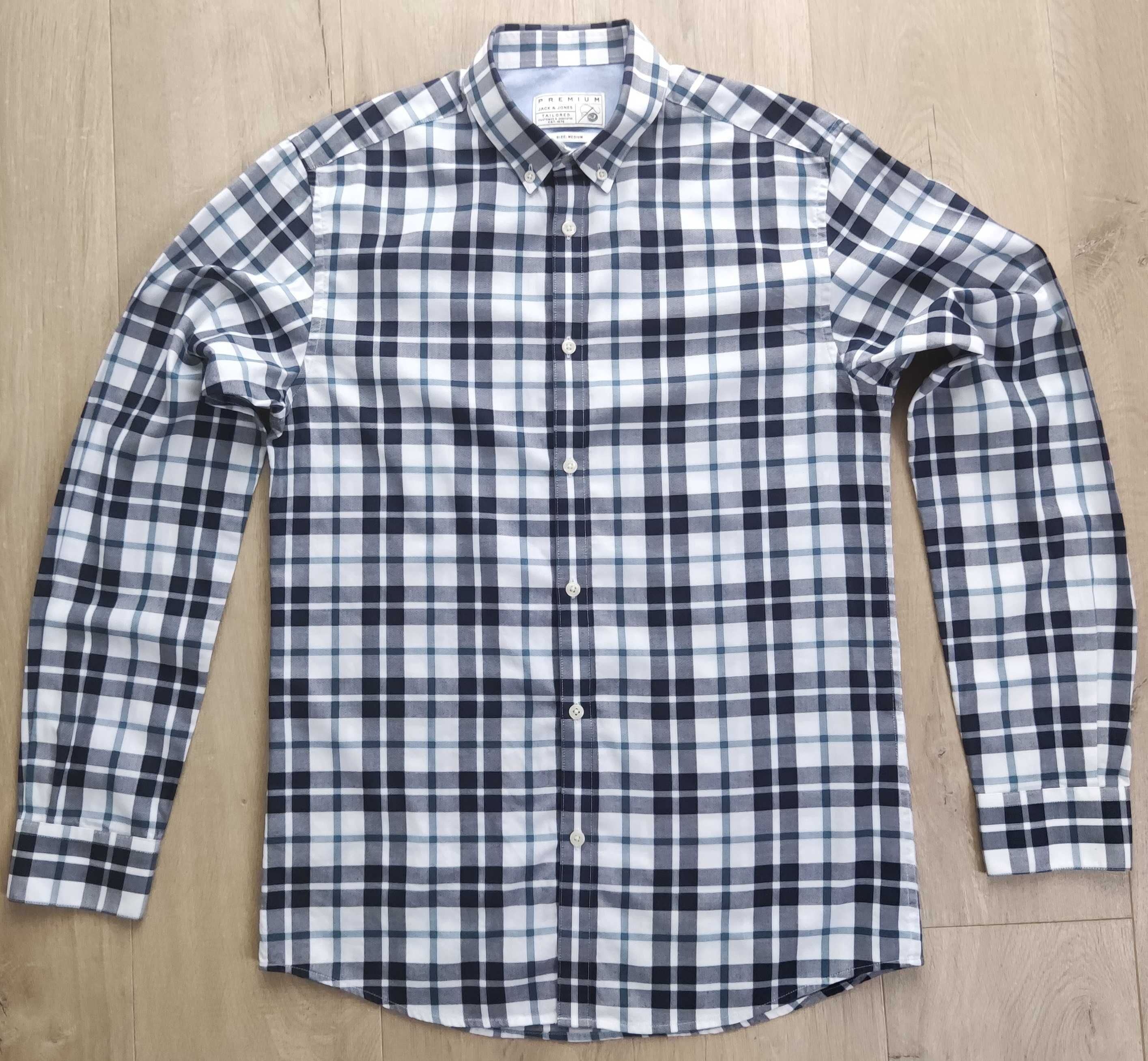 JACK & JONES PREMIUM koszula męska casual roz. 39 (M) tailored fit