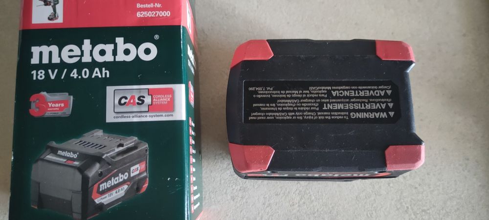 Akumulator Metabo 18V 4Ah