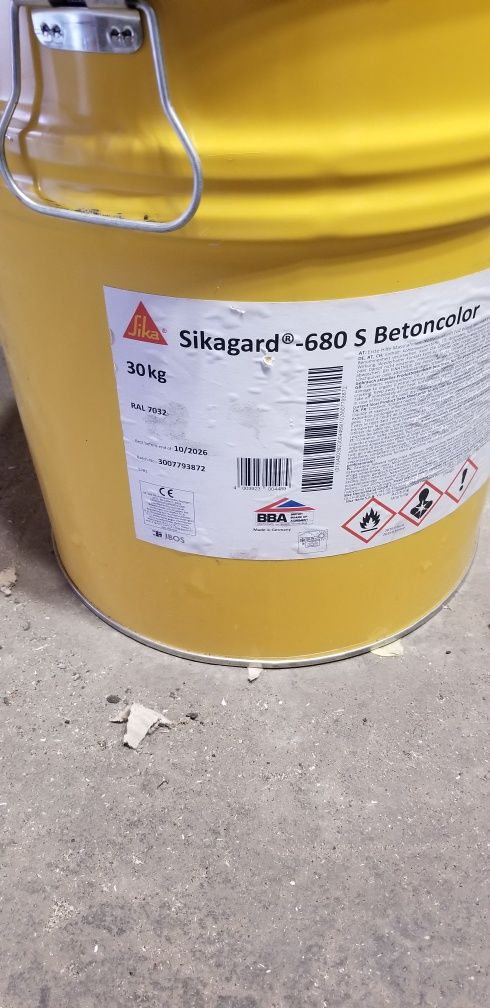 Поліуретанова фарба sikagard 680s betoncolor, краска покриття