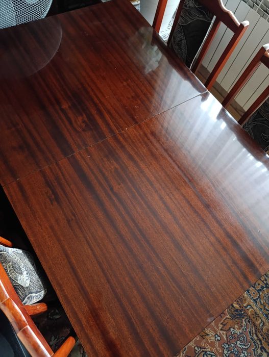 Stół 120x80 rozkładany | 6 krzeseł | zestaw stół z krzesłami