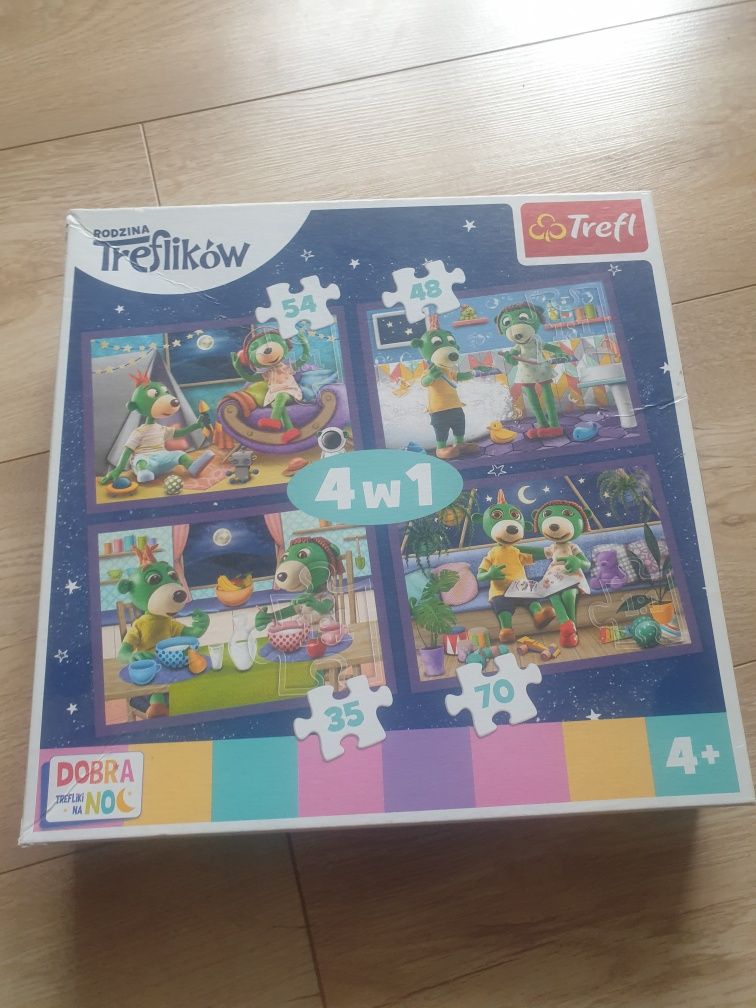 Puzzle Trefl Rodzina Treflików 4 w 1