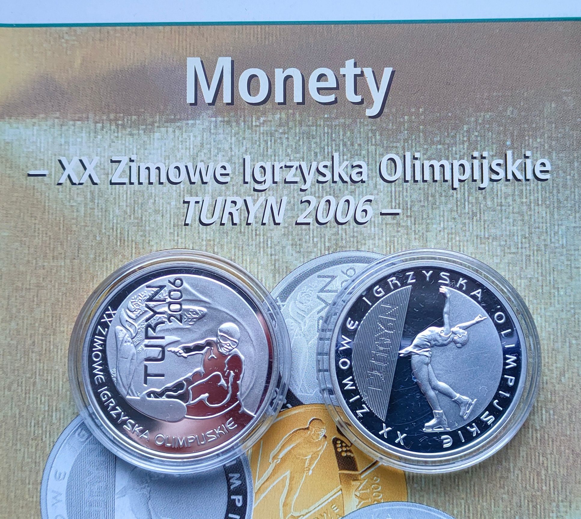 10 zł srebro Turyn 2006 rok, 2 monety