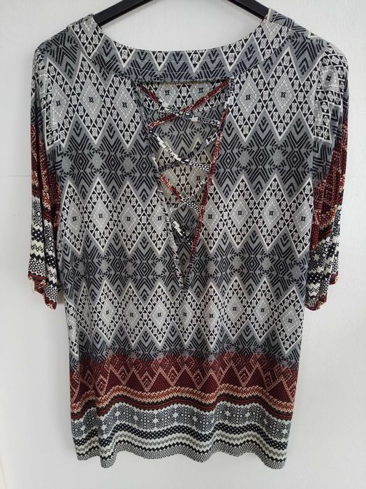 Blusa / túnica étnica da Natura - Tamanho XXL