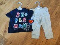 NOWY komplet Superman DCmarvel t-shirt koszulka + spodnie r. 62