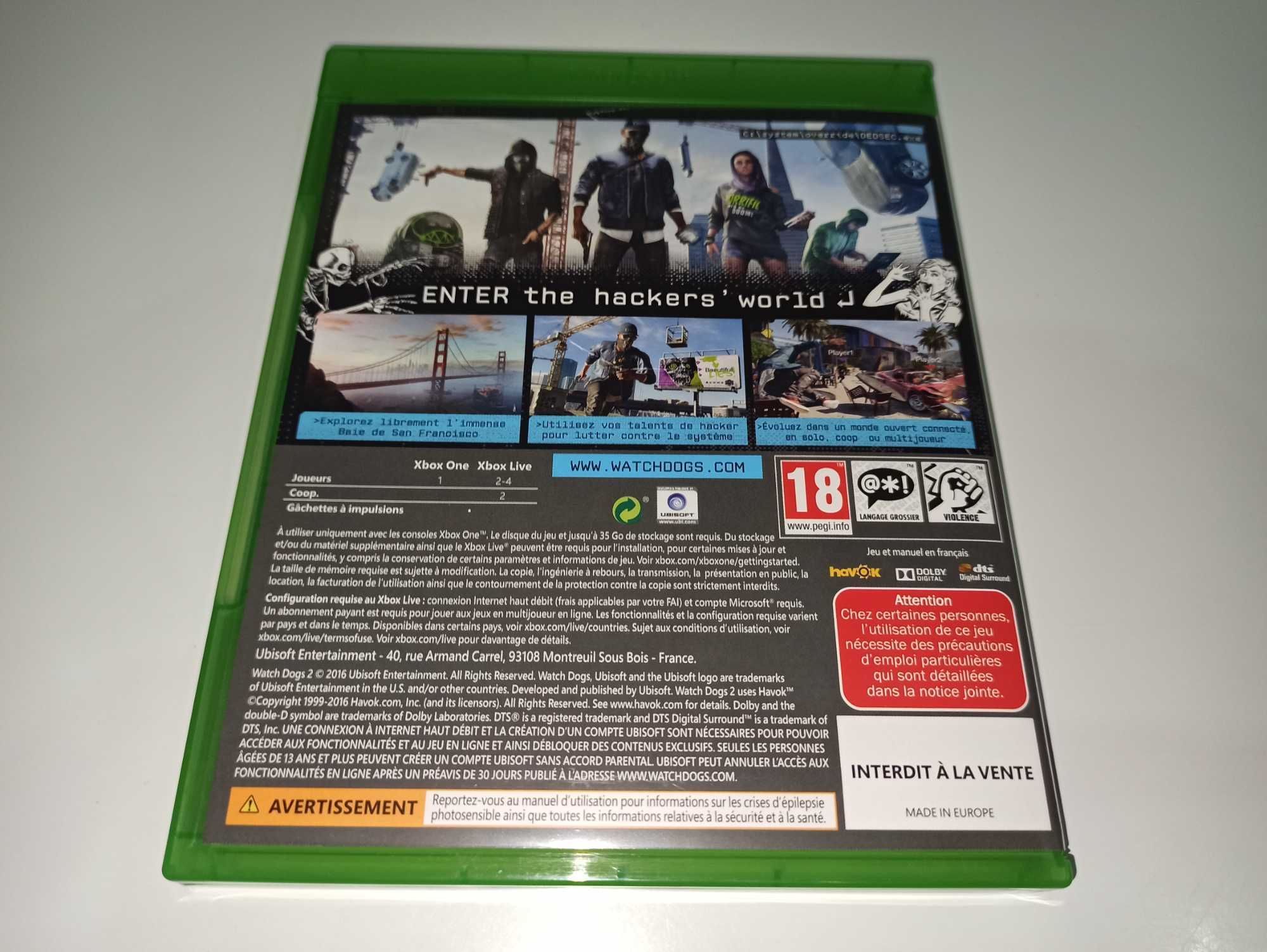 xbox one WATCH DOGS 2 PL po polsku, akcja i przygoda