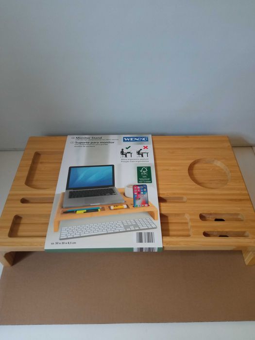 Organizer bambusowy, podstawka pod monitor, laptop, tablet WENKO