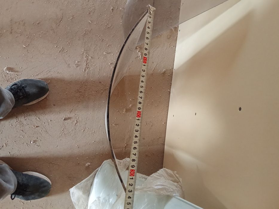 Скло радіусне,нове,для виготовлення меблевих фасадів