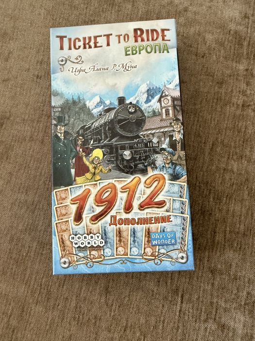 1912 доповнення ticket to ride настільна гра