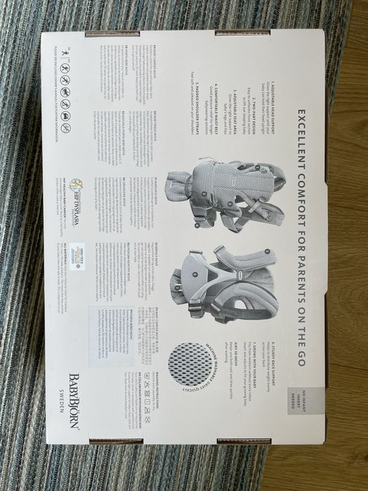 Marsúpio BabyBjörn Move - Airy Mesh - Cor Grey - Como Novo - 150€
