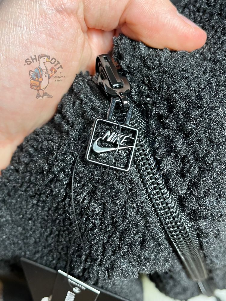 Шерпа найк біг свуш \ Двостороння кофта-курточка NIKE SHERPA BIG LOGO
