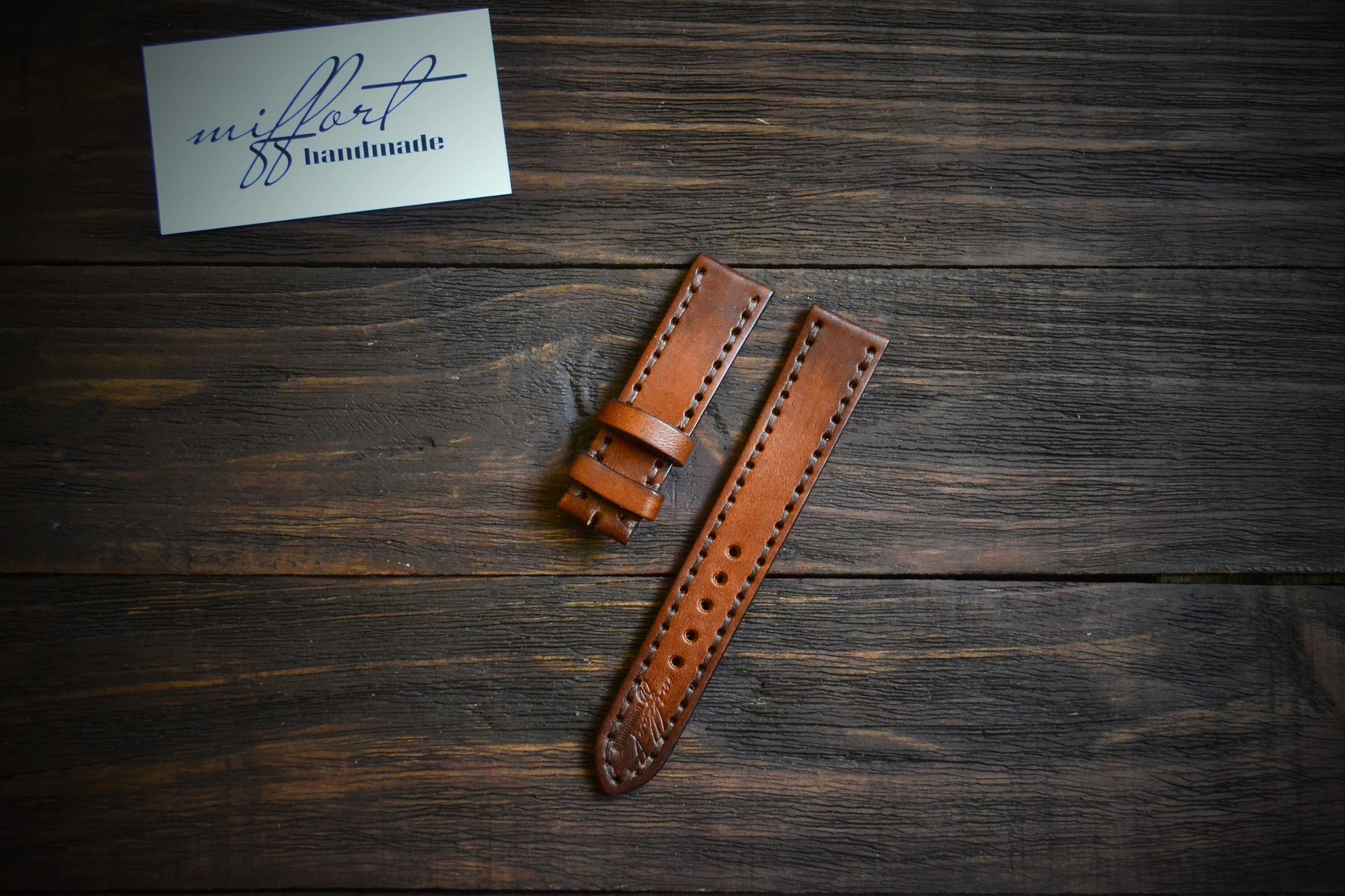 Шкіряний ремінець для годинника. Ручна робота. Handmade. Дніпро