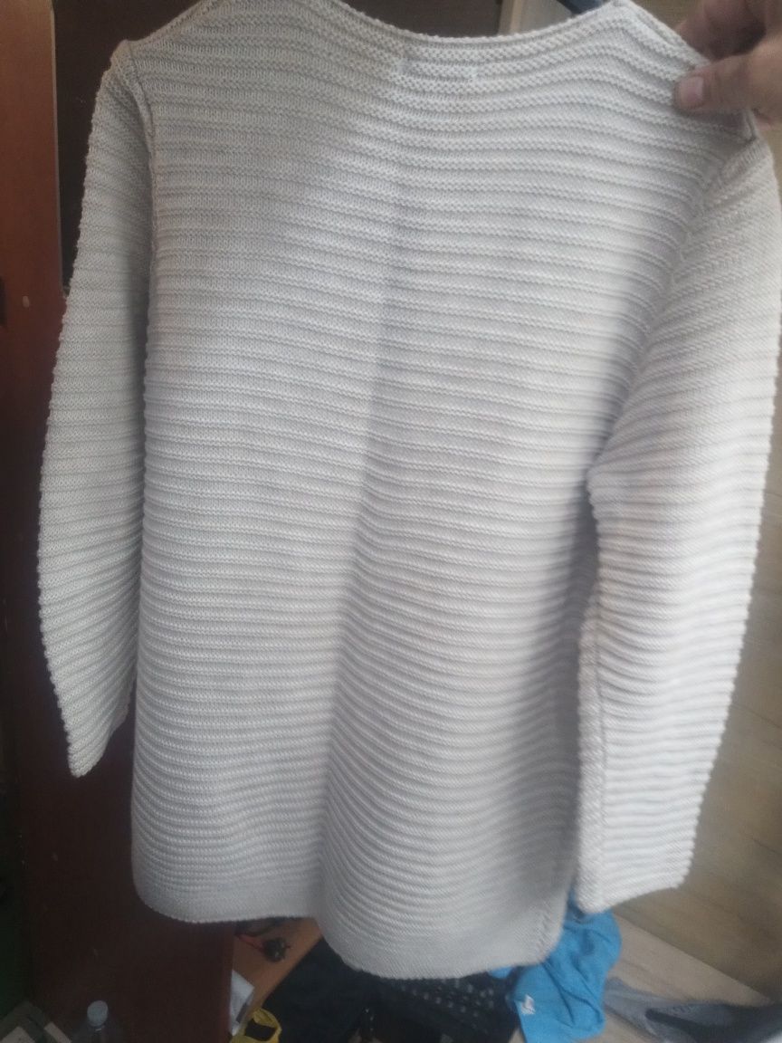 Sweter/Kardigan włoski Bay w prążki rozmiar uni