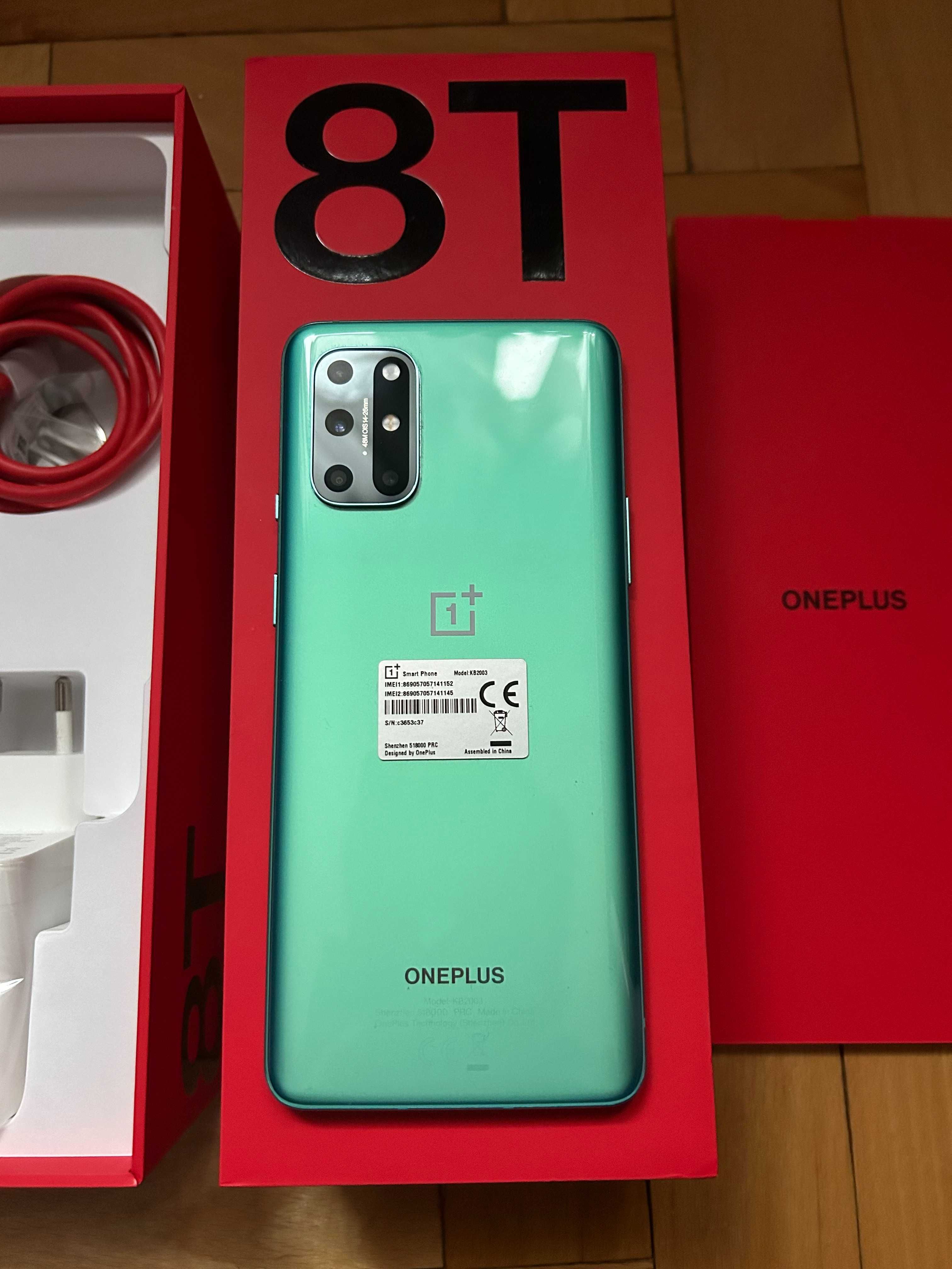 Telefon / Smartfon OnePlus 8T, 12/256GB, 5G zielony, stan bardzo dobry