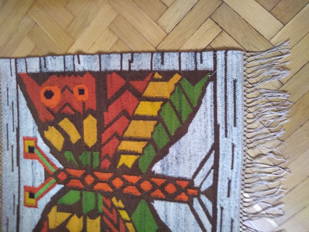 Unikat"Motyl"DanutaPaprowicz-Michno kilimGobelinCepelia.DarmowaWysyłka