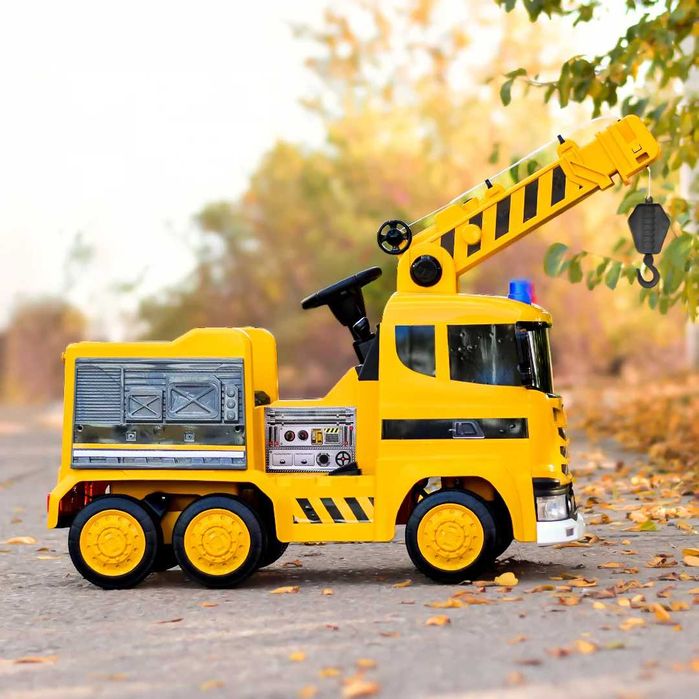 TIR SCANIA R500 DŹWIG ŻURAW Ciągnik Elektryczny Auto Akumulator DZIECI