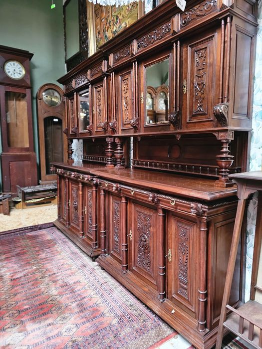 Zabytkowy kredens kredensy eklektyczne para 2 szt #1556 Stylowy Węgrów