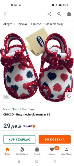 Buciki dla niemowlaka