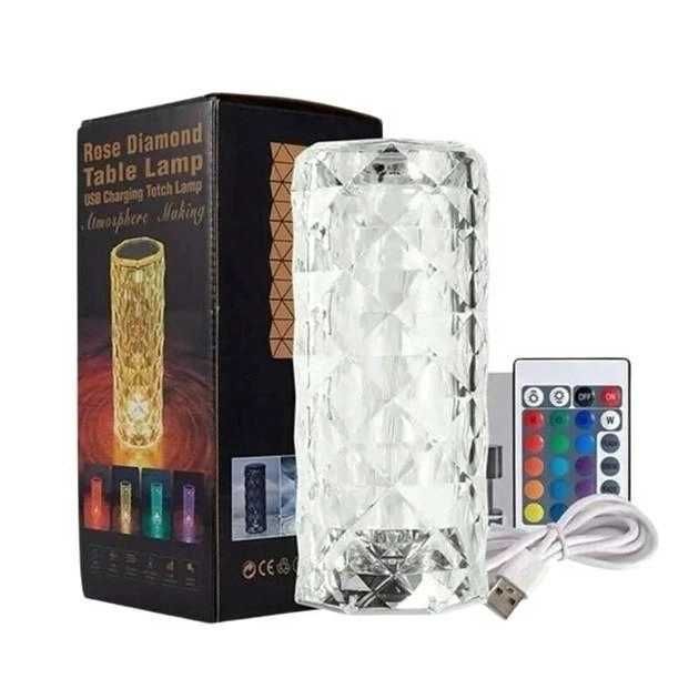 Аккумуляторный ночник с пультом Роза B 1W сенсорный 16 цветов