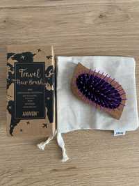 ANWEN– mini drewniana szczotka do włosów NOWA