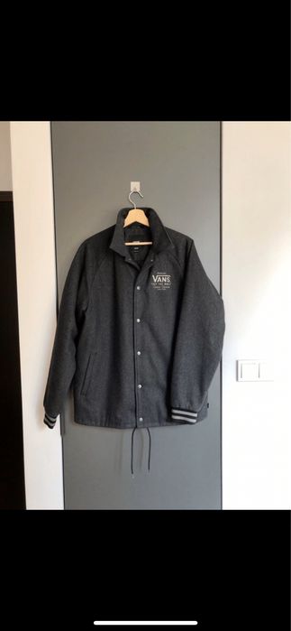 Vans szara wełniana kurtka męska M