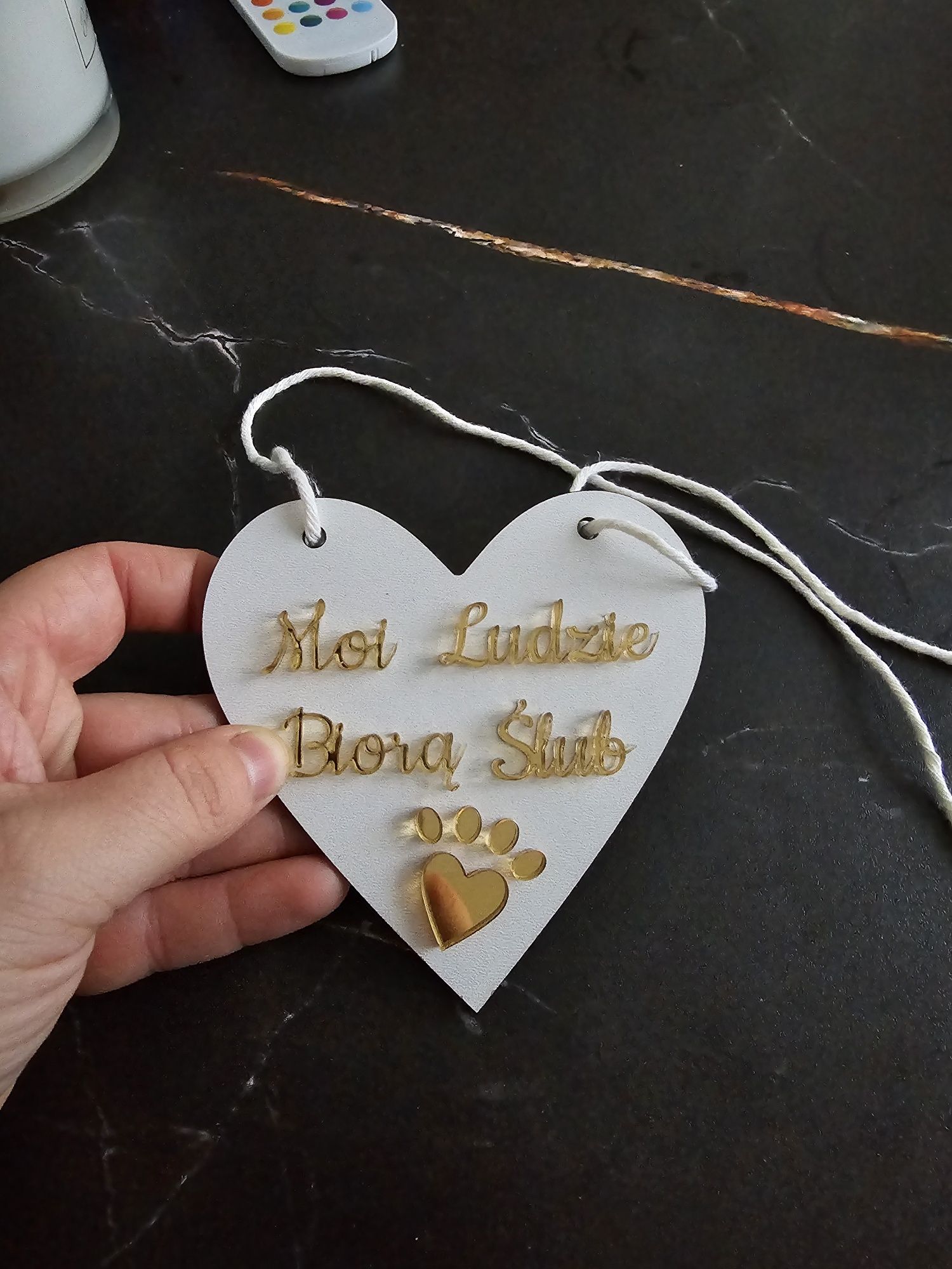 Tabliczka ślubna dla zwierzaka