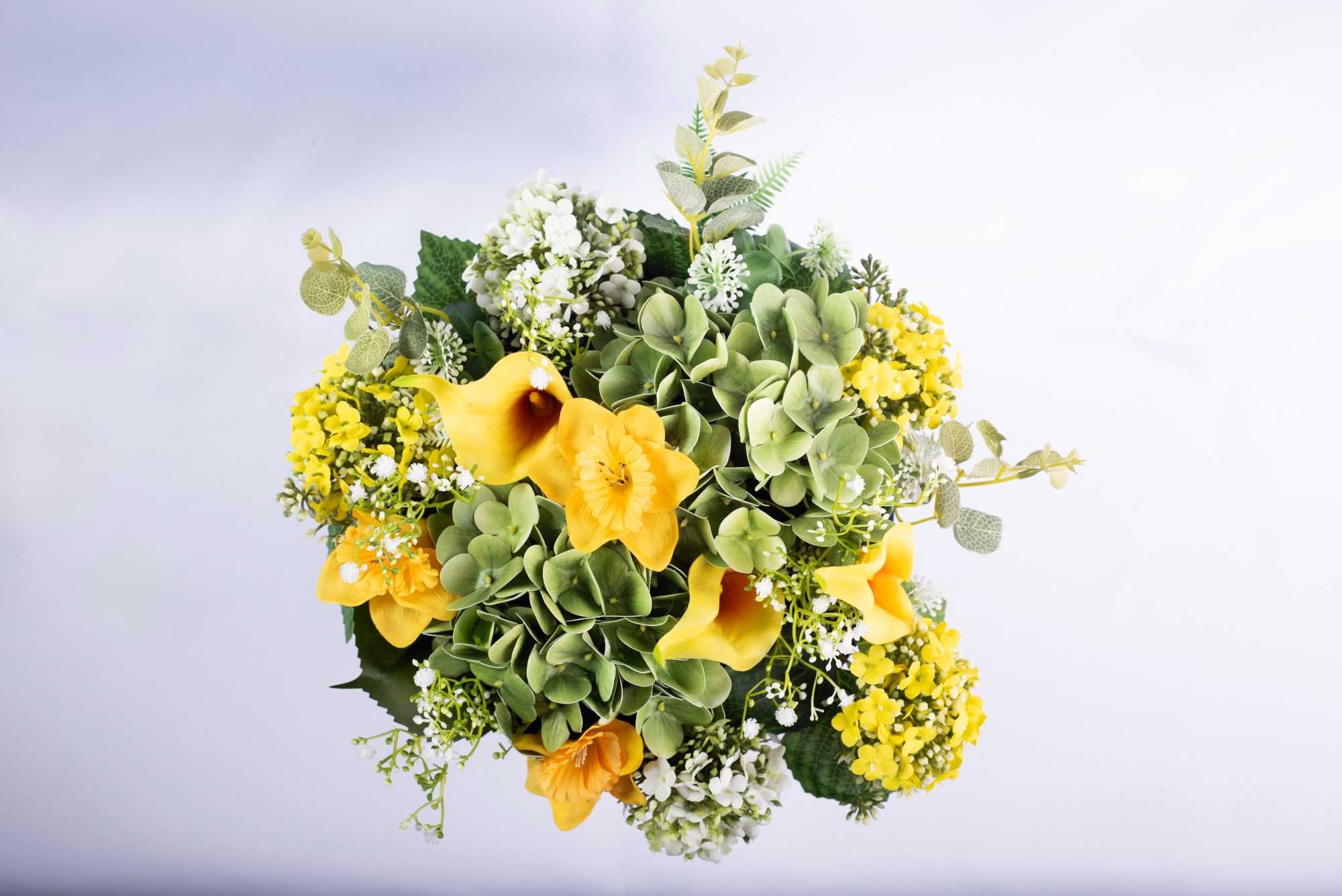 Dekoracje ze sztucznych kwiatów FLOWER BOX ze sztucznych kwiatów