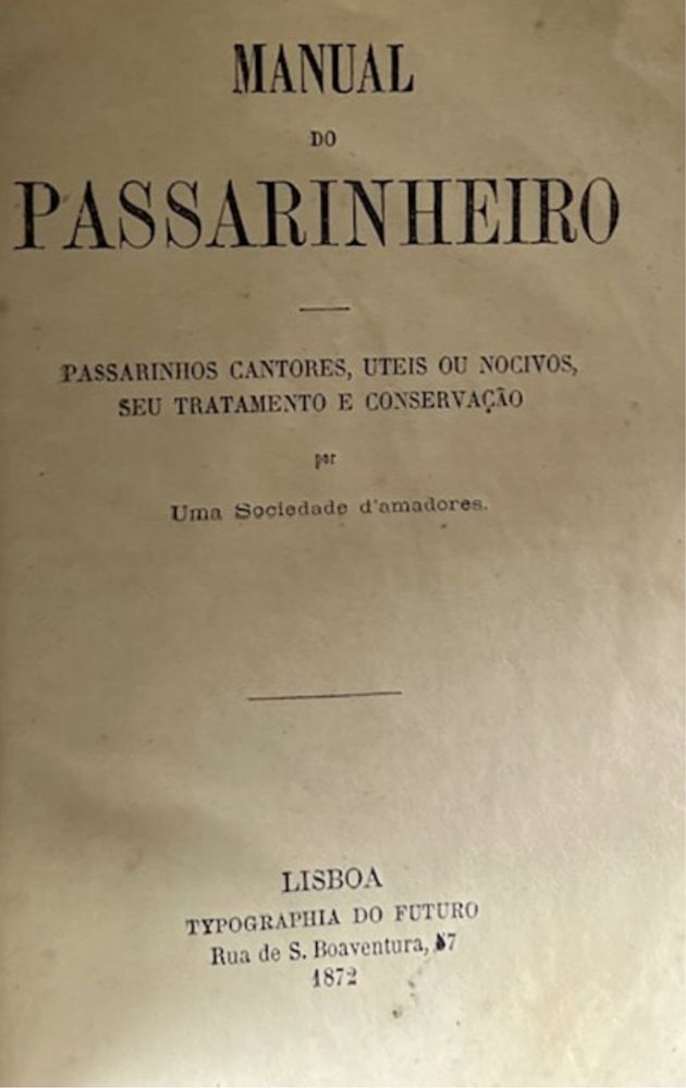 Manual do passarinheiro