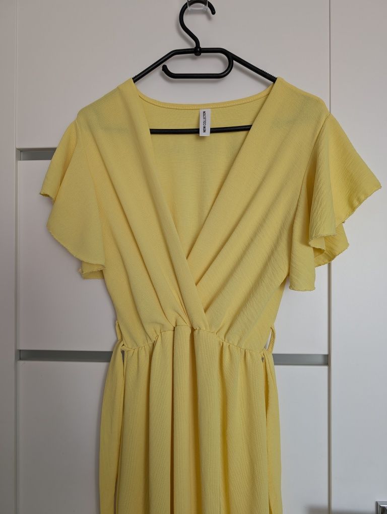 Letnia żółta sukienka maxi r. S/M