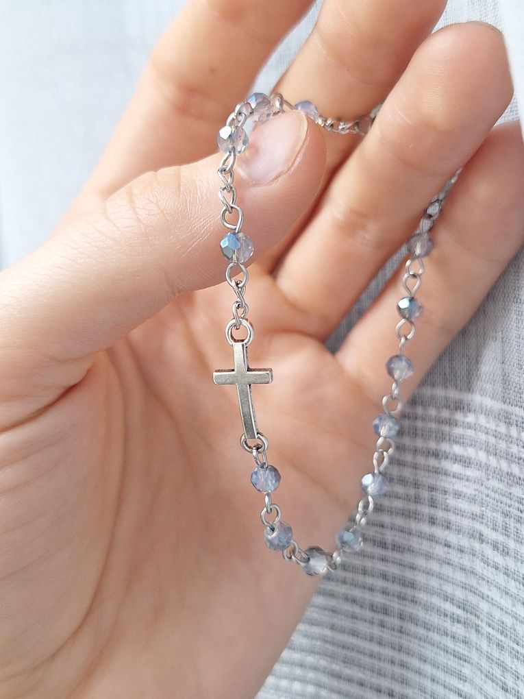 Różaniec na rękę handmade