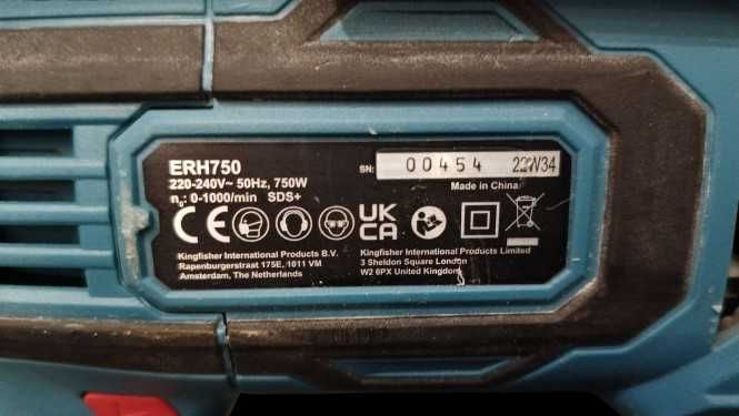 Młotowiertarka Erbauer SDS Plus 750 W