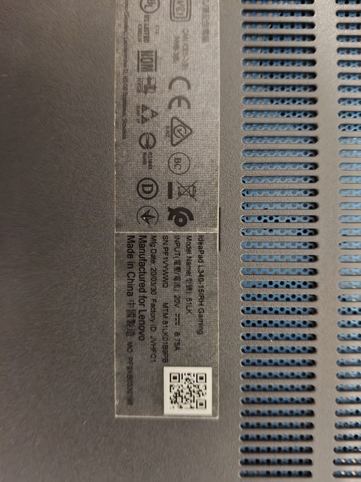 Gamingowy laptop Lenovo IdeaPad L340 Gaming i5-9300HF, GTX 1650, 16ram