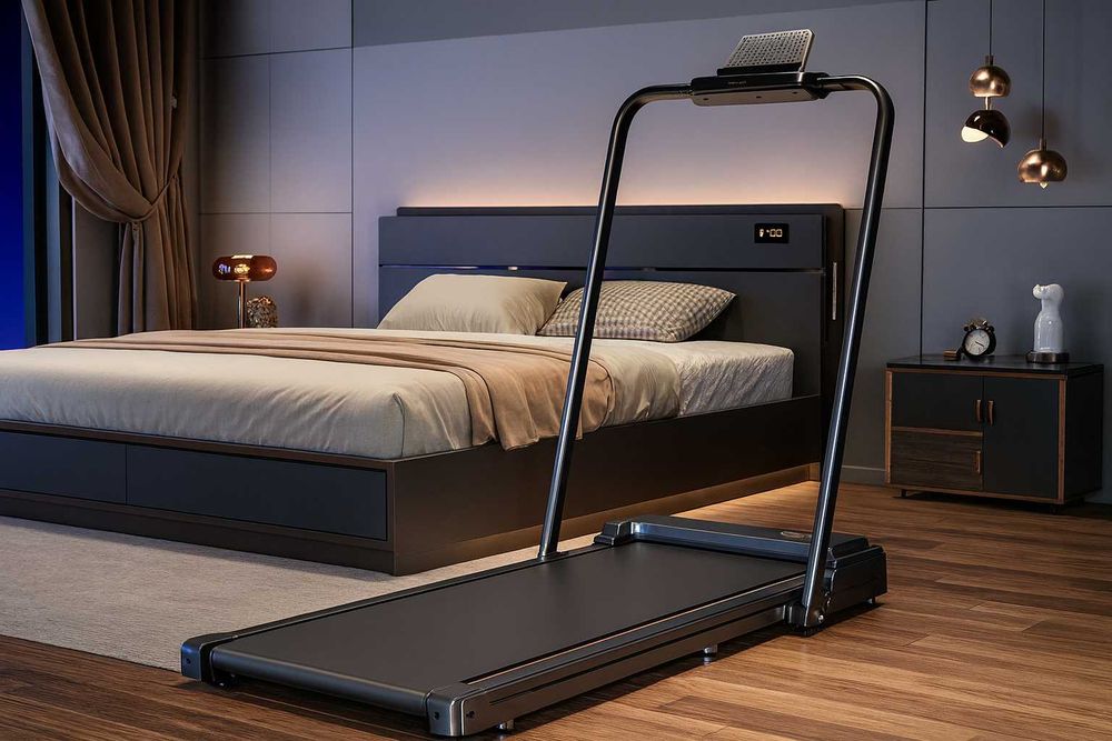 Nowa Bieżnia Składana Elektryczna 120kg i 1-10KM/H Domowa Mini 3w1