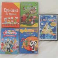 DVDs para criança (incluindo Panda e Caricas)