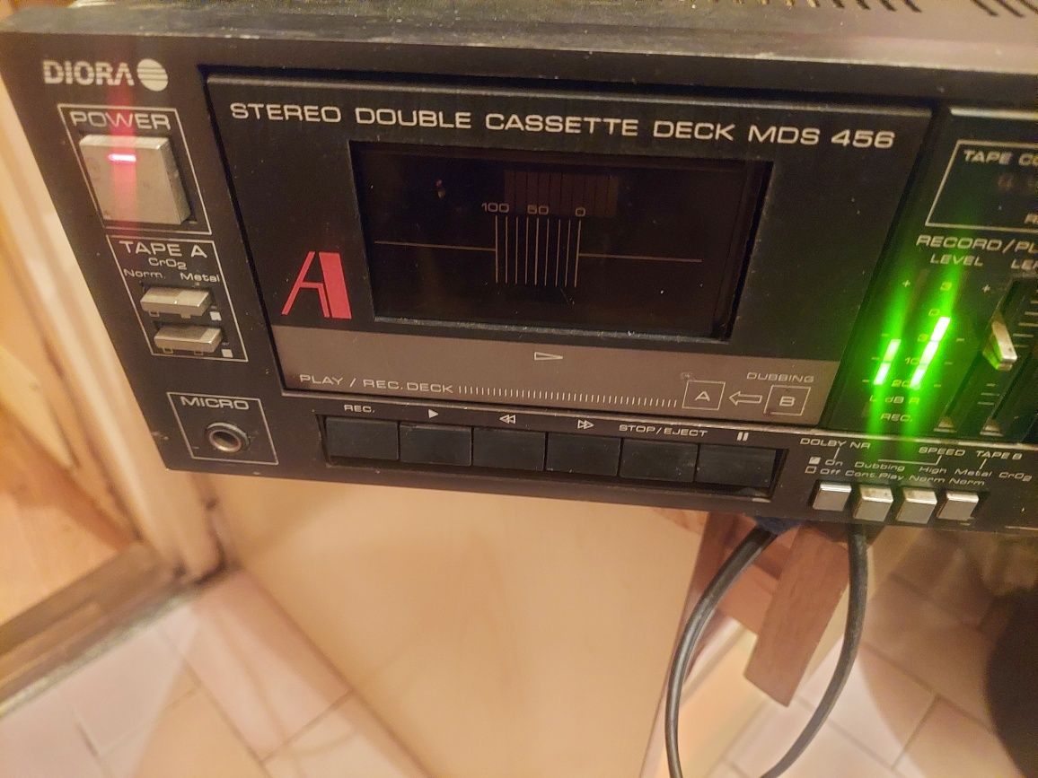 Diora stereo double cassette deck M DS 456