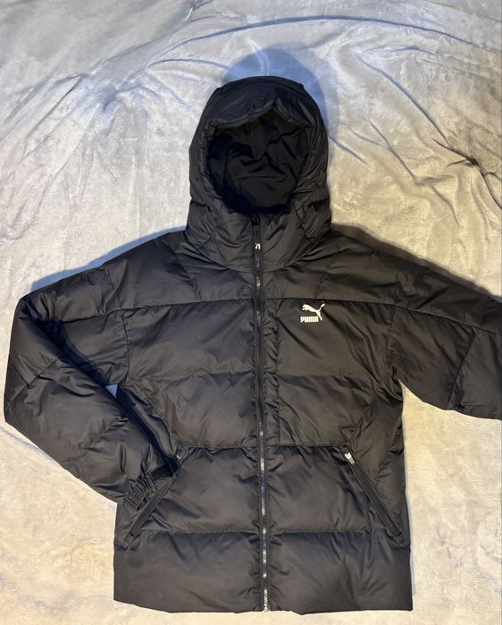 Куртка пуховик мужская Puma Down Jacket черного цвета