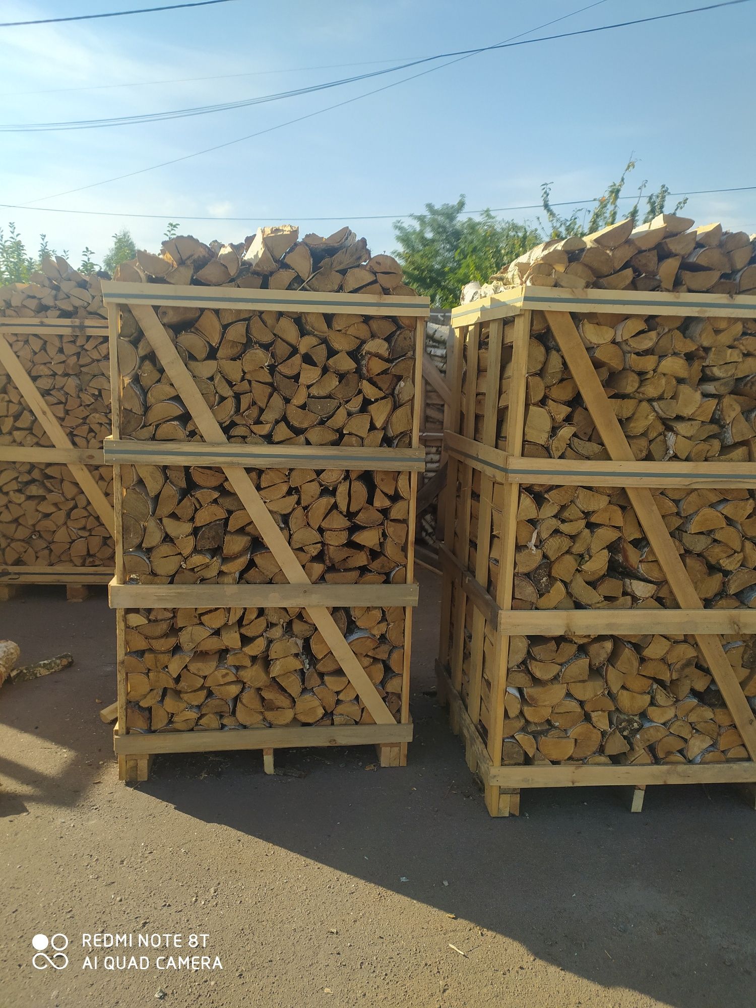 Продам дрова дубові и березові в ящиках.