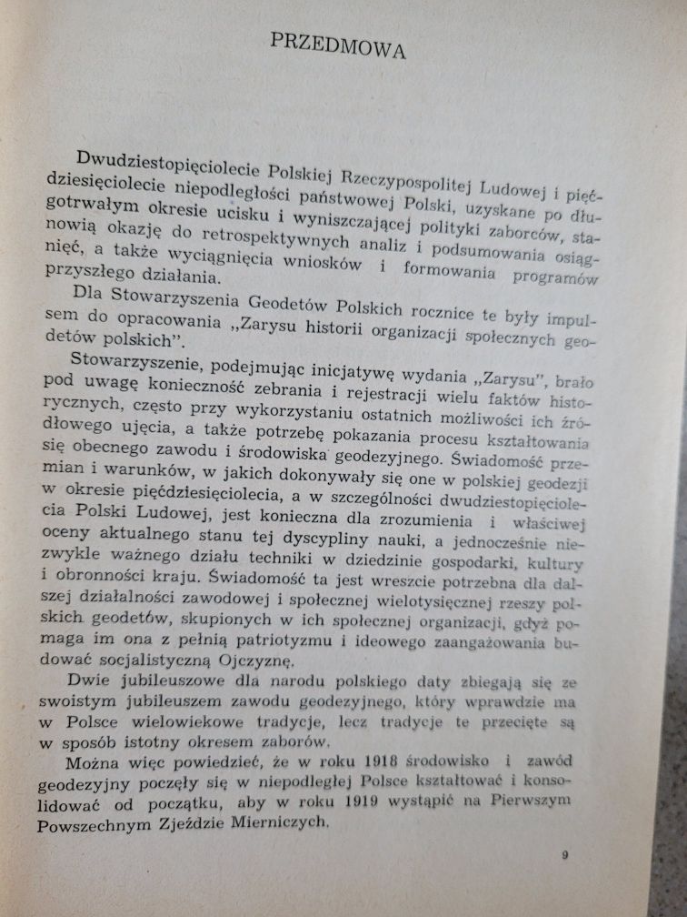Zarys historii organizacji społecznych geodetów polskich 1970 SGP