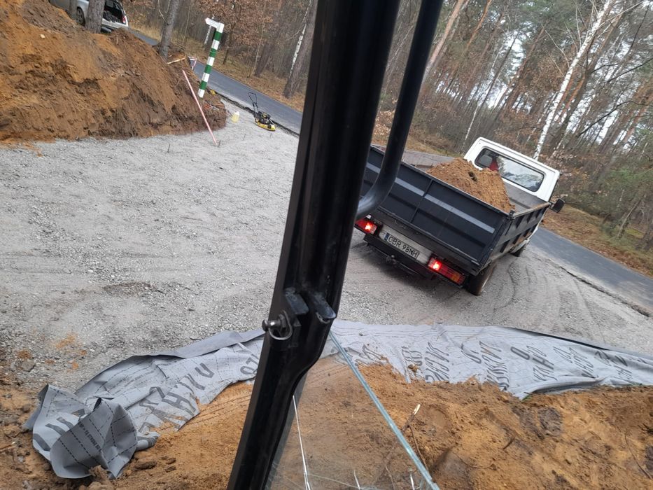 Usługi minikoparka Ziemia Ogrodowa Przyłącza Kanalizacja Oczyszczalnia