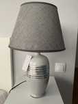 Lampa ceramiczna z abażurem