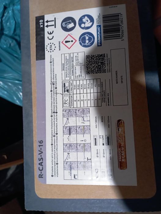 Kotwy chemiczne Rawplug.